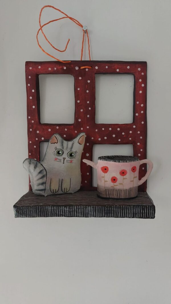 Finestrella gattino con annaffiatoio - immagine 3